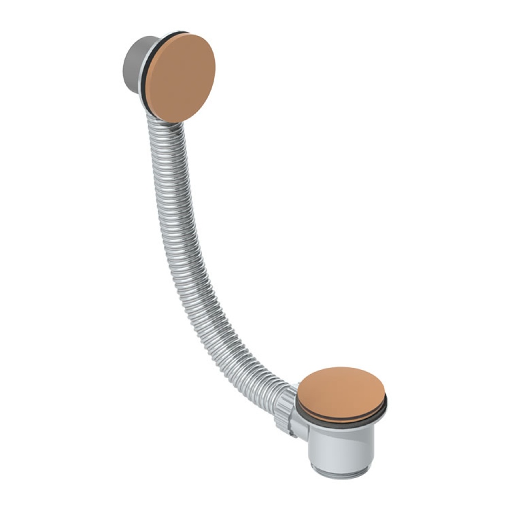 Product Cut out image of the Abacus Brushed Bronze Bath Click Waste