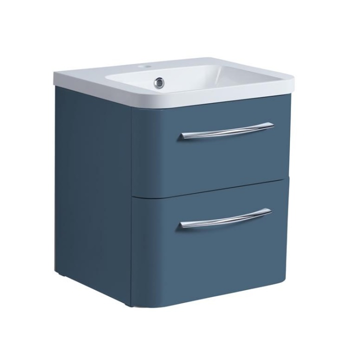 Photo of Roper Rhodes System 500mm Derwent Blue Wall Mounted Vanity Unit and Basin