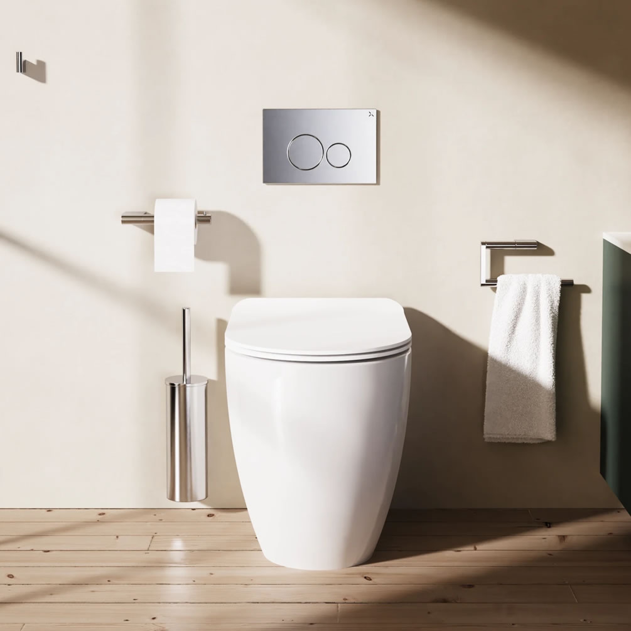 Crosswater MPRO Chrome Wall Accessory Set | Sanctuary