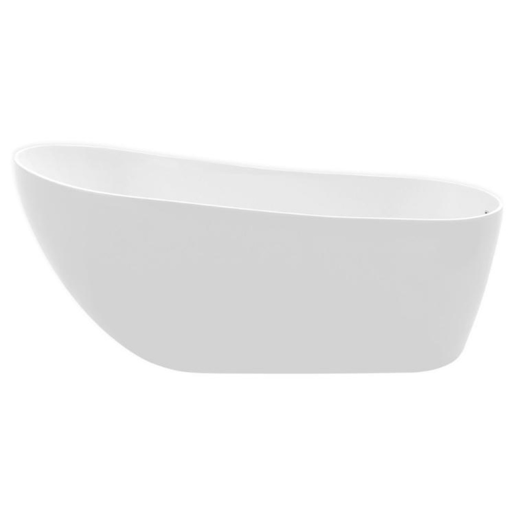Product Cut out image of Zero 3 Acrylic Freestanding Slipper Bath ZERO104119 from the side