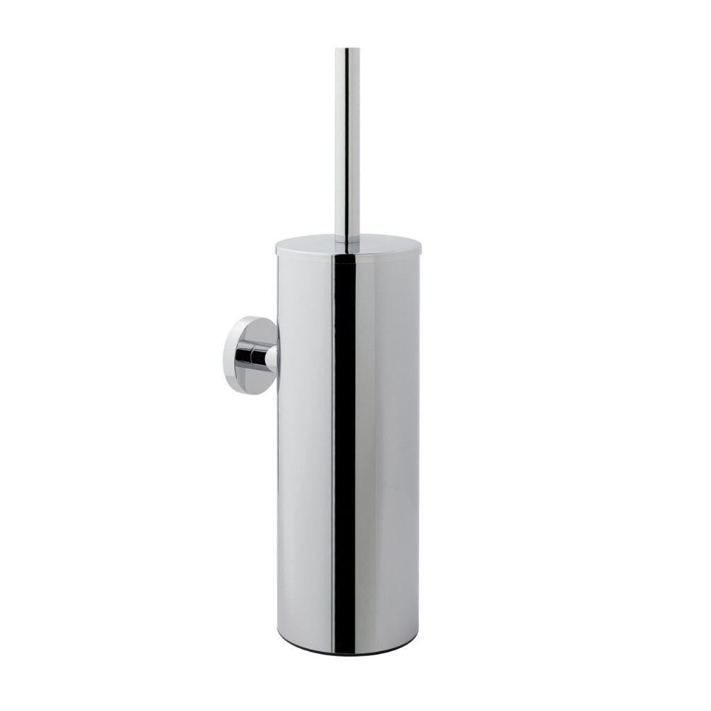JTP Vos Hospitality Chrome Toilet Brush & Holder Cutout
