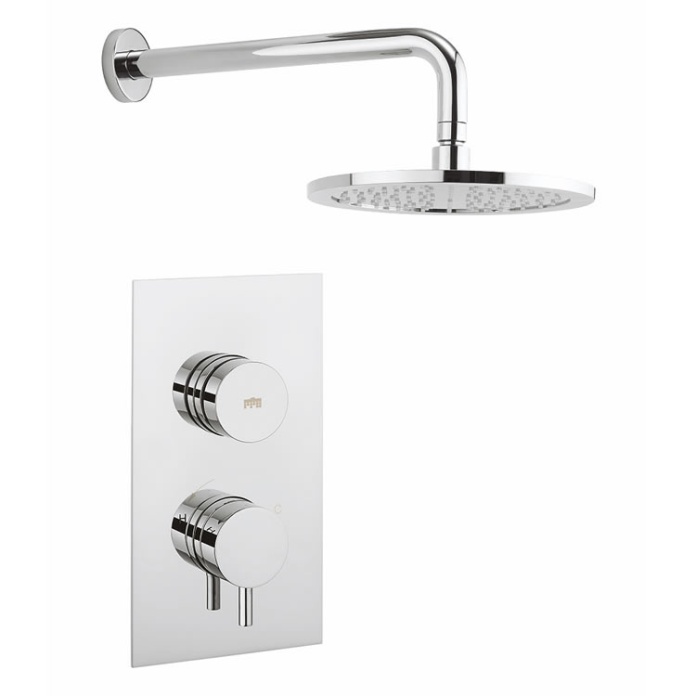 Crosswater Dial 1 Control with Kai Lever Trim & Round Shower Head