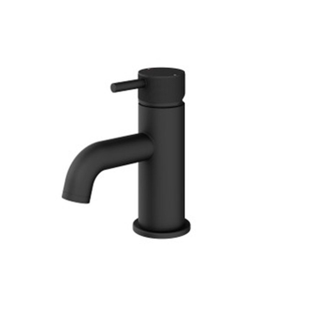 Product Cut out image of the Abacus Iso Pro Matt Black Mini Mono Basin Mixer