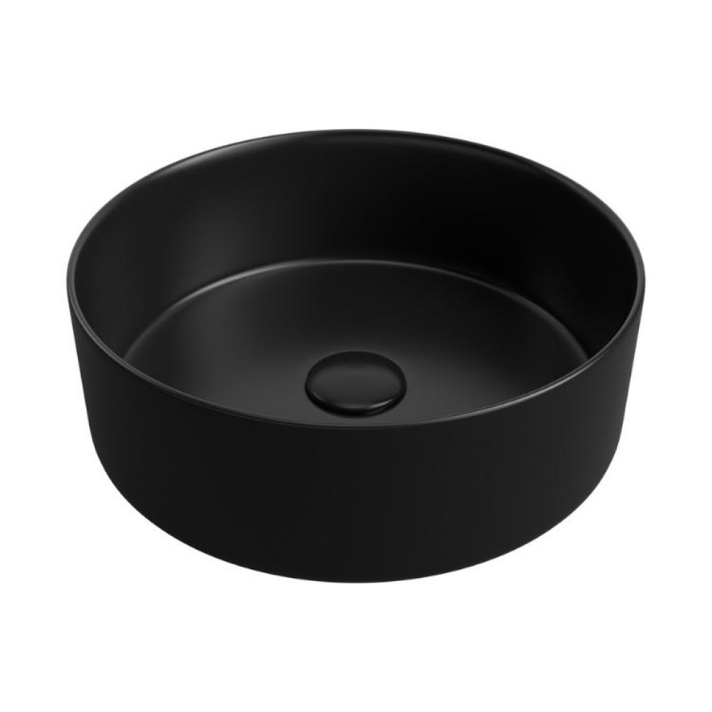 Product Cut out image of Apex Matt Black Round Washbowl ZERO100510