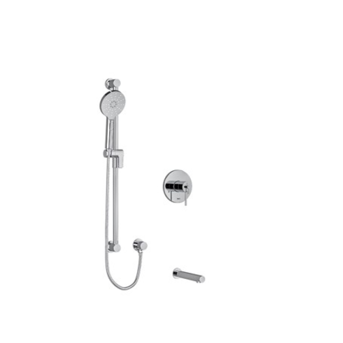Photo of the Riobel GS Shower Kit with Bath Spout in Chrome