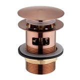 JTP Vos Brushed Bronze Slotted Click Clack Bath Waste Cut Out