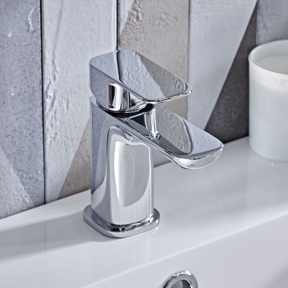 Tavistock Haze Chrome Basin Mixer With Click Waste - Image 1