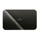 Photo of Villeroy and Boch Viconnect M200 Glass Gloss Black Dual Flush Plate Cutout
