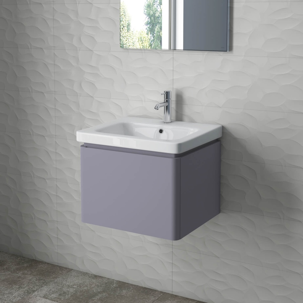 Photo Of RAK Resort Mushroom 550mm Wall Mounted Vanity Unit & Basin