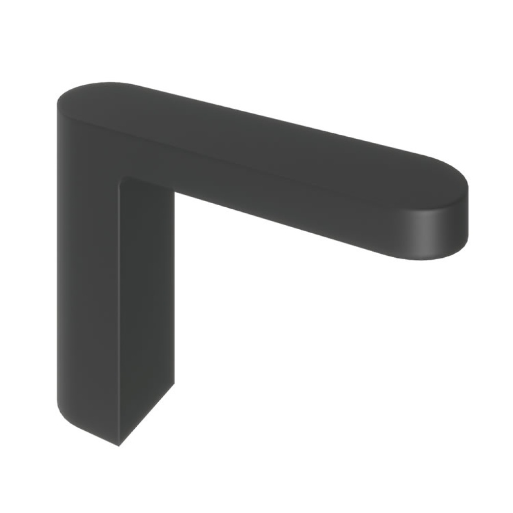 Product Cut out image of the Abacus Ki Matt Black Deck Mounted Bath Spout