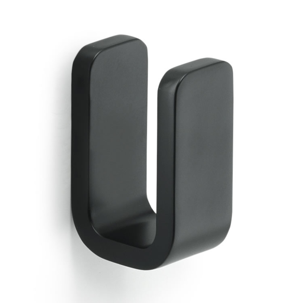 Cutout image of Origins Living Gedy Outline Robe Hook black.
