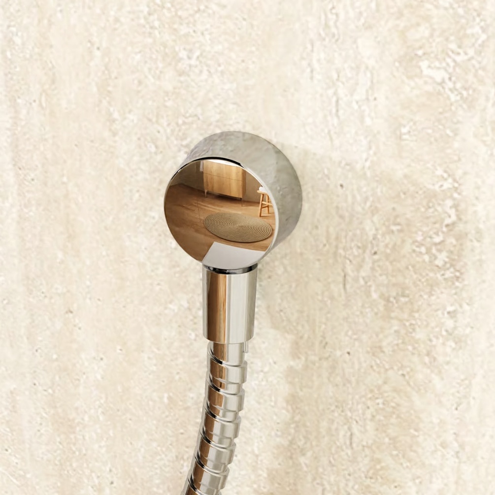 Crosswater Chrome Shower Wall Outlet Lifestyle 1
