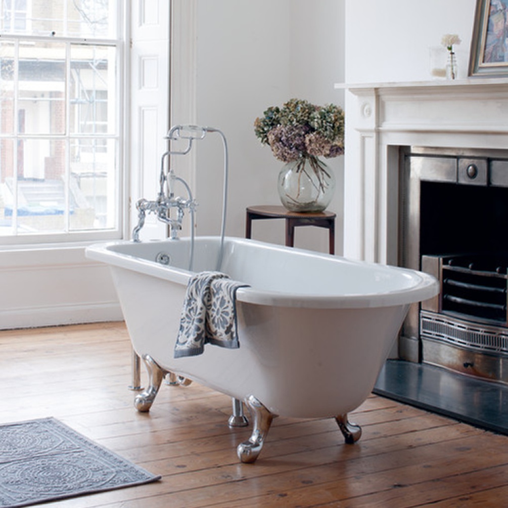 Product Lifestyle image of the Burlington Blenheim Single Ended Freestanding Bath