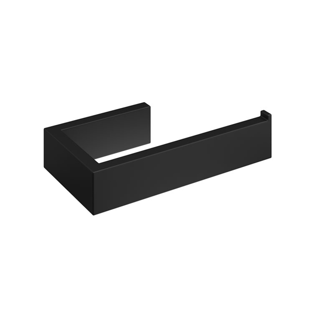 Product Cut out image of the Abacus Pure Matt Black Toilet Roll Holder