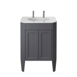 Heritage Caversham 600mm Graphite Freestanding Granley Vanity Unit