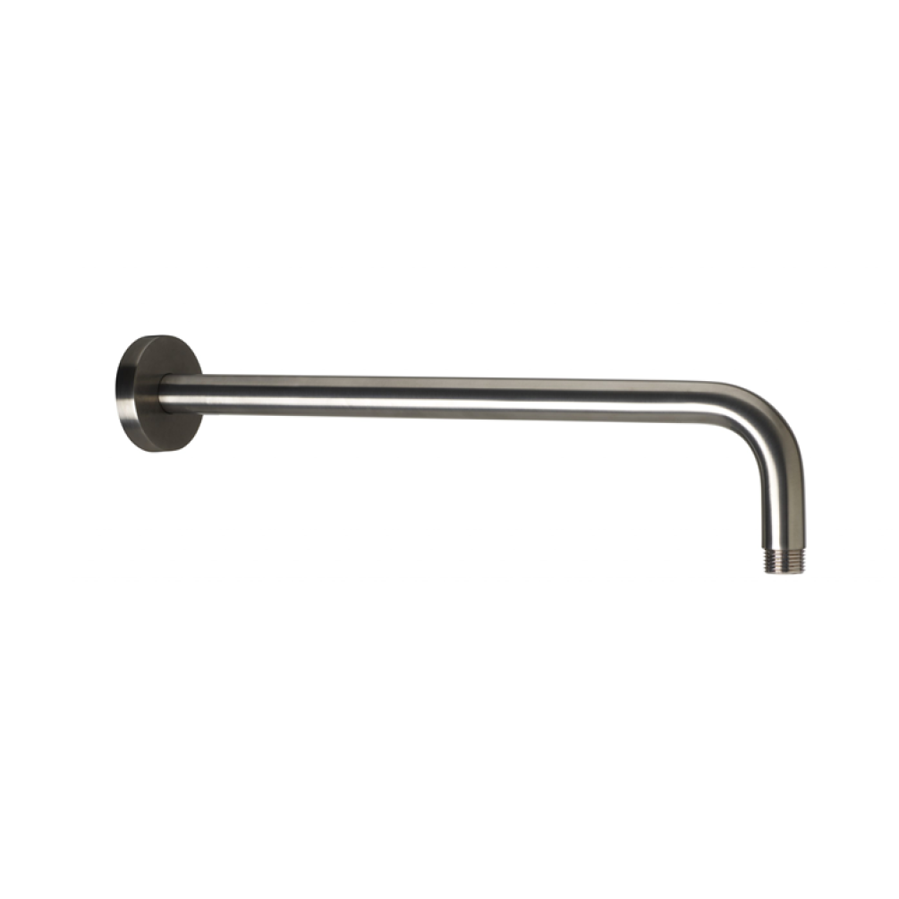 Photo of JTP Vos Brushed Black 400mm Wall Mounted Shower Arm Cutout
