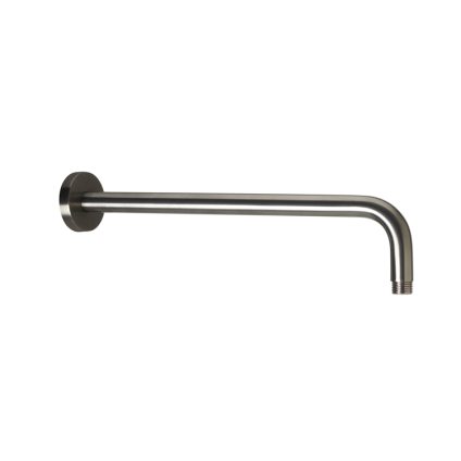 Product Cut out image of the JTP Vos Brushed Black 400mm Wall Mounted Shower Arm