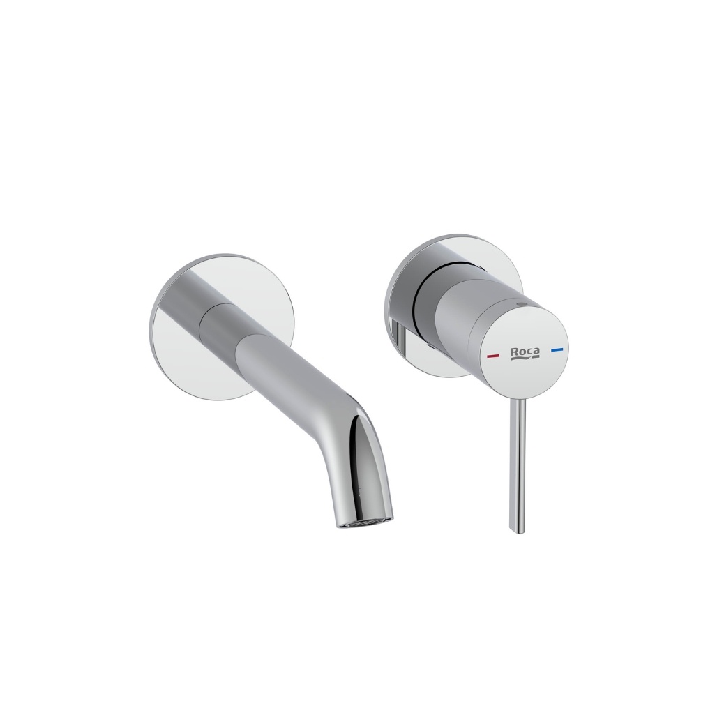 Cut out image of the Roca Ona Chrome Wall Mounted Basin Mixer Tap