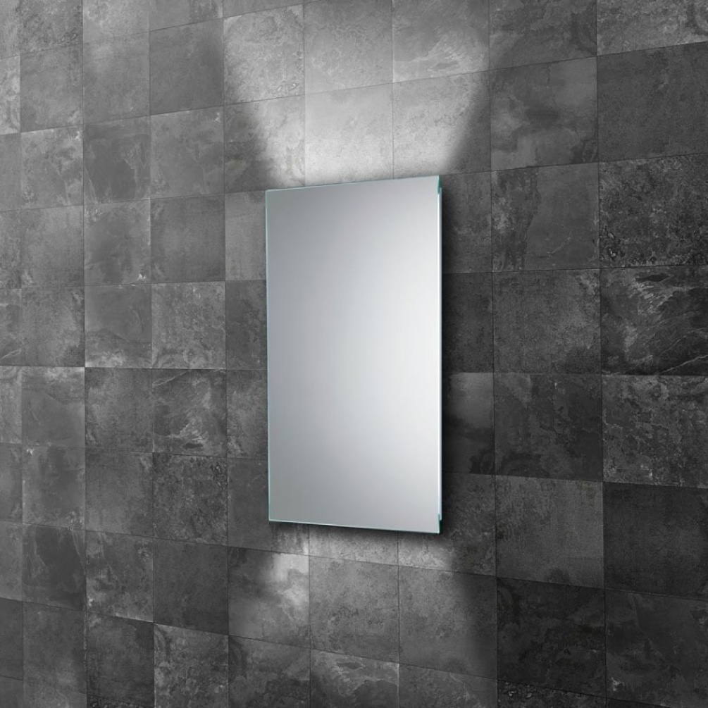 Close up product image of the HiB Aura 600mm LED Bathroom Mirror