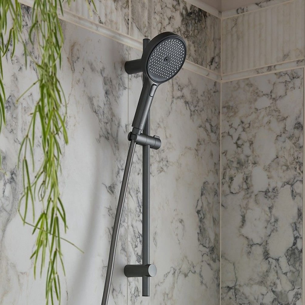 Vado Safari Pewter Multi Function Slide Rail Shower Kit - Lifestyle Image
