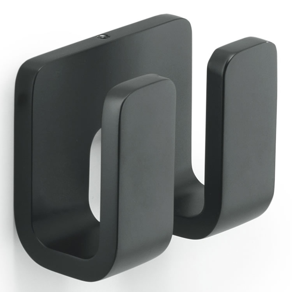 Cutout image of Origins Living Gedy Outline Double Hook black