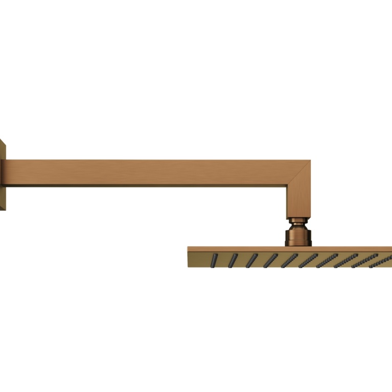 Abacus Emotion Brushed Bronze Square Fixed Shower Head Sanctuary
