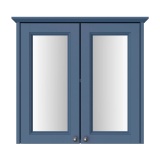 Heritage Caversham 540mm Maritime Blue Double Door Mirror Cabinet