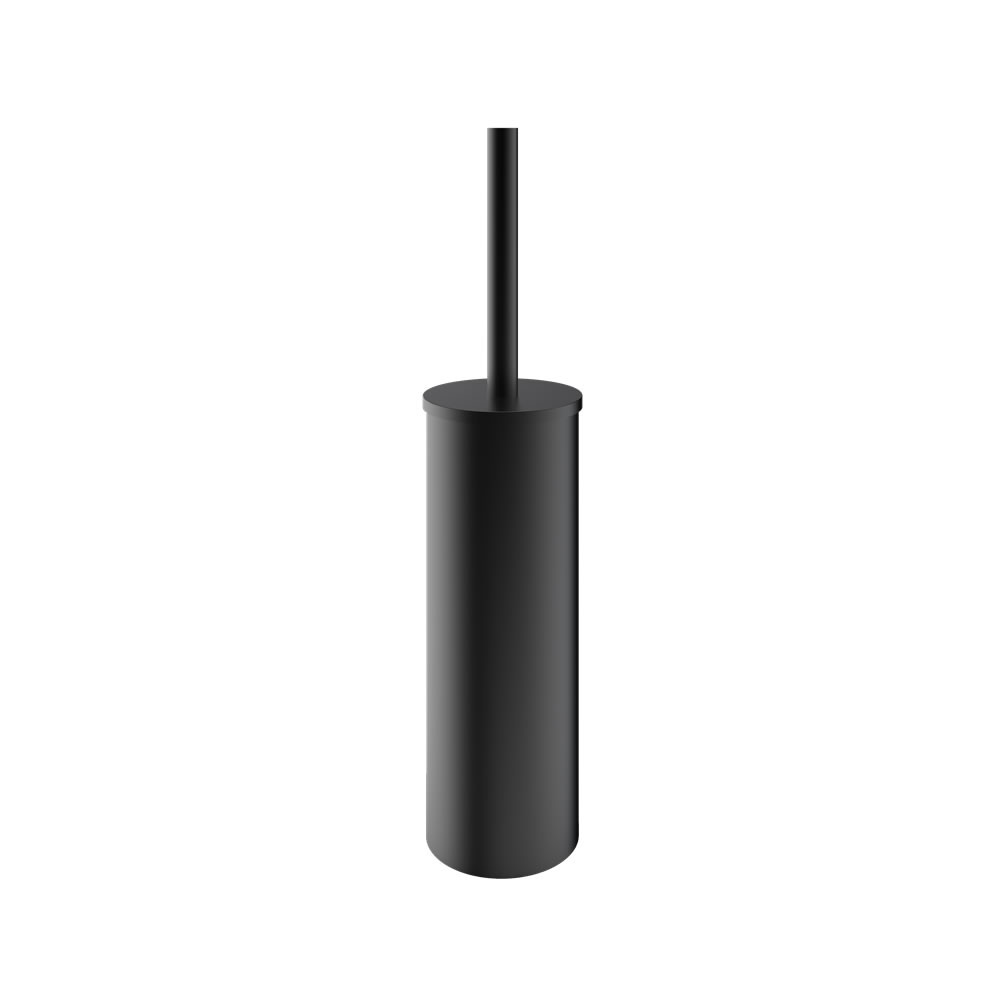 Cutout image of Crosswater MPRO Matt Black Freestanding Toilet Brush & Holder