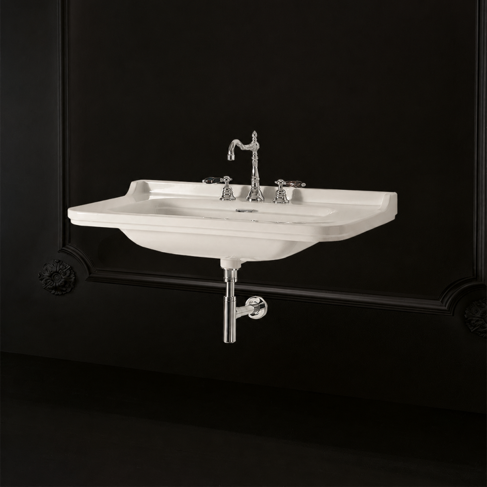 Lifestyle image of the Crosswater Waldorf 1000mm 1 Tap Hole Basin