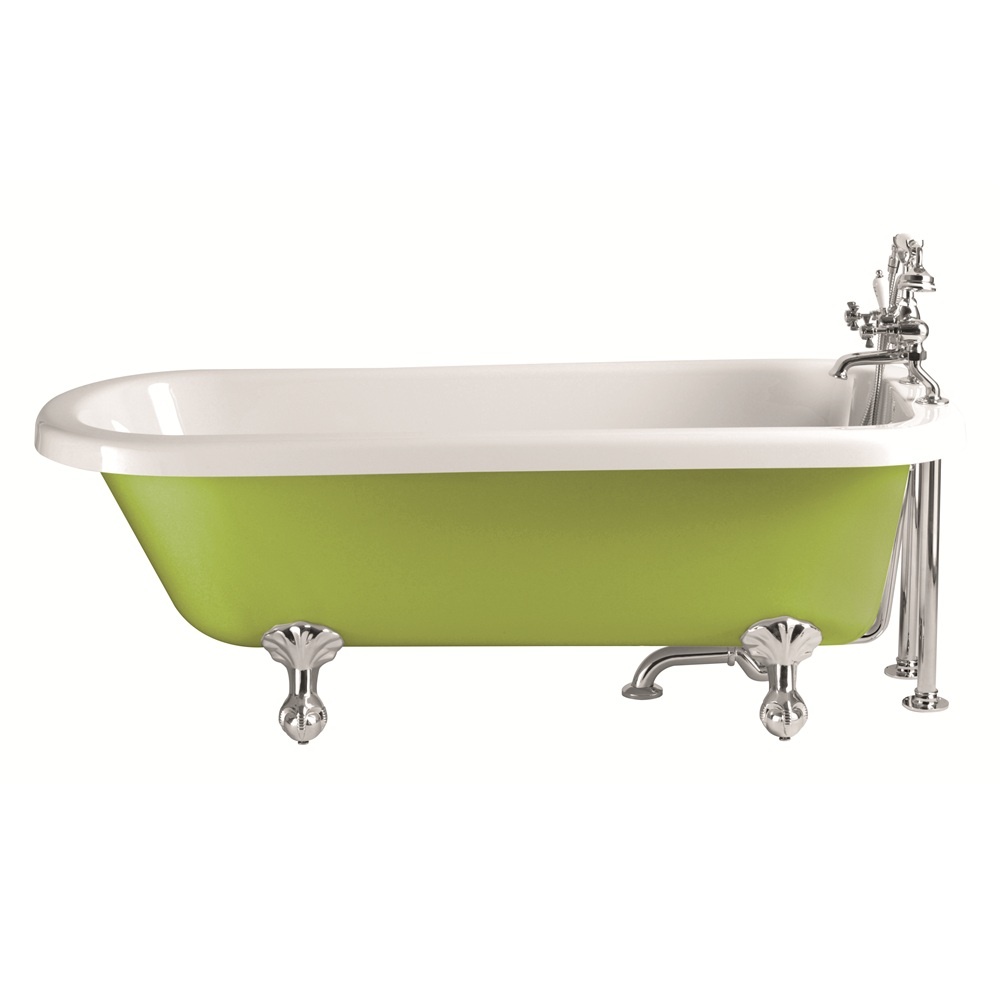 product cut out image of heritage perth 1650mm painted roll top freestanding bath