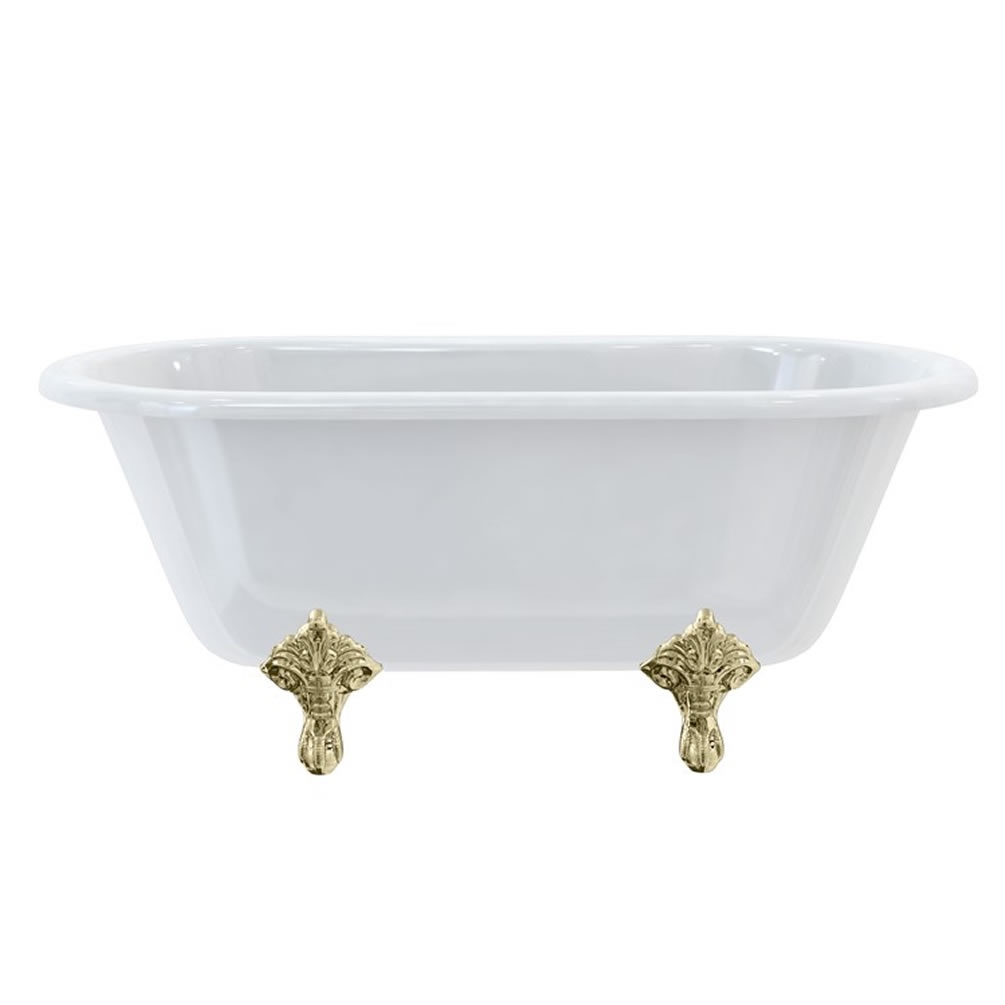 Burlington Windsor Freestanding Bath & Gold Traditional Feet