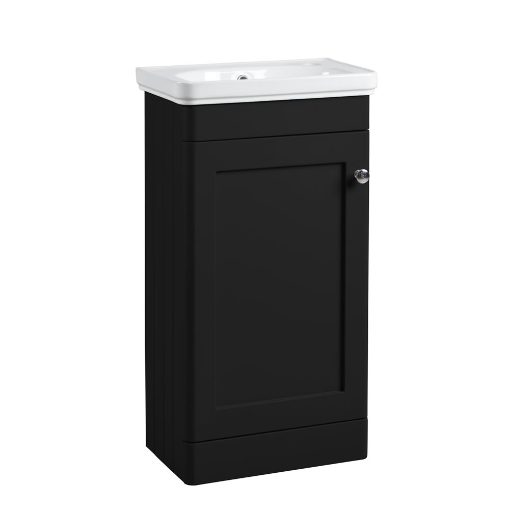 Tavistock Marston 450mm Matt Black Cloakroom Vanity Unit & Basin