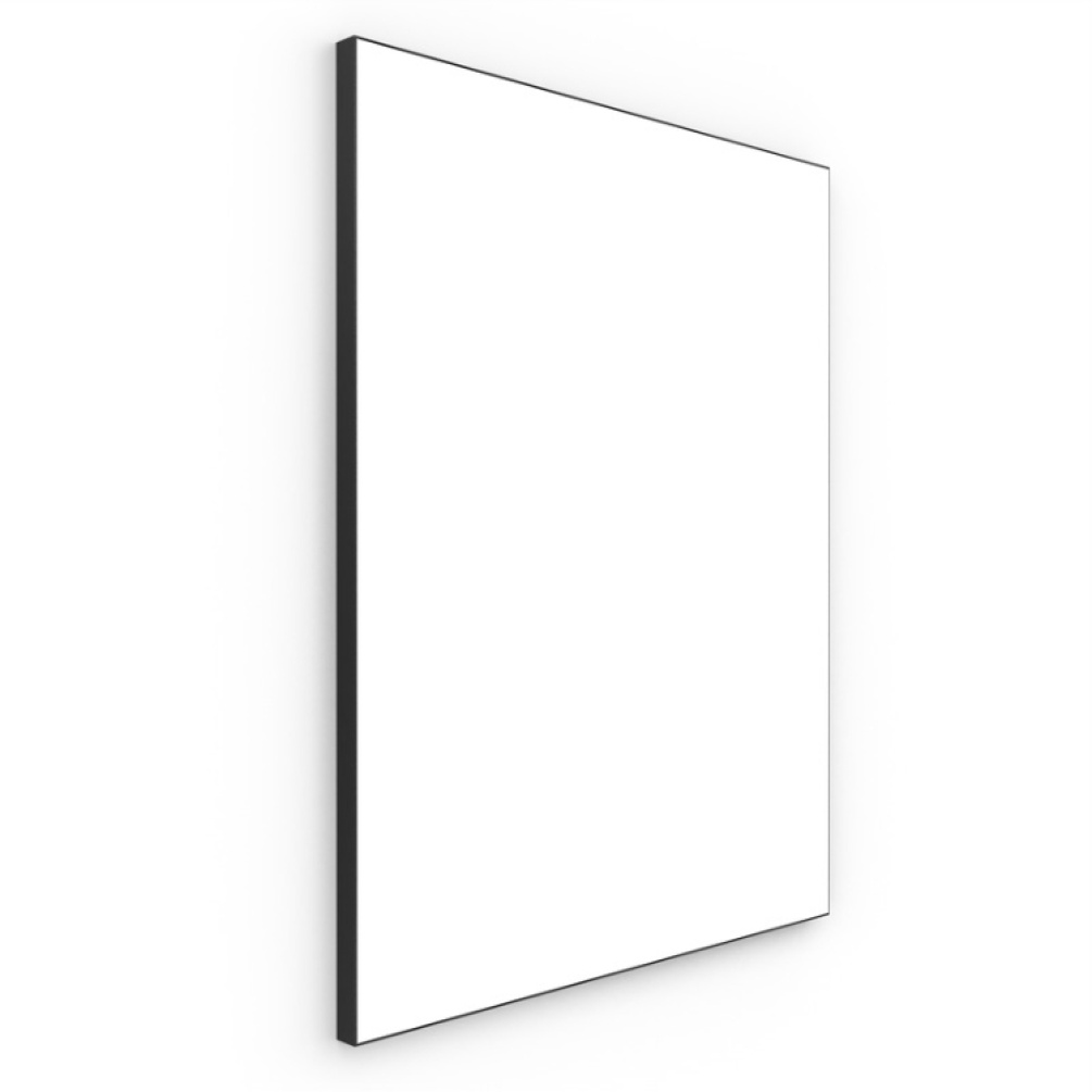 Product Cut out image of Origins Living Tate Black 700mm Mirror on an angle