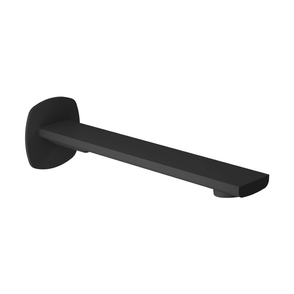 Vado Cameo Matt Black Wall Mounted Bath Spout