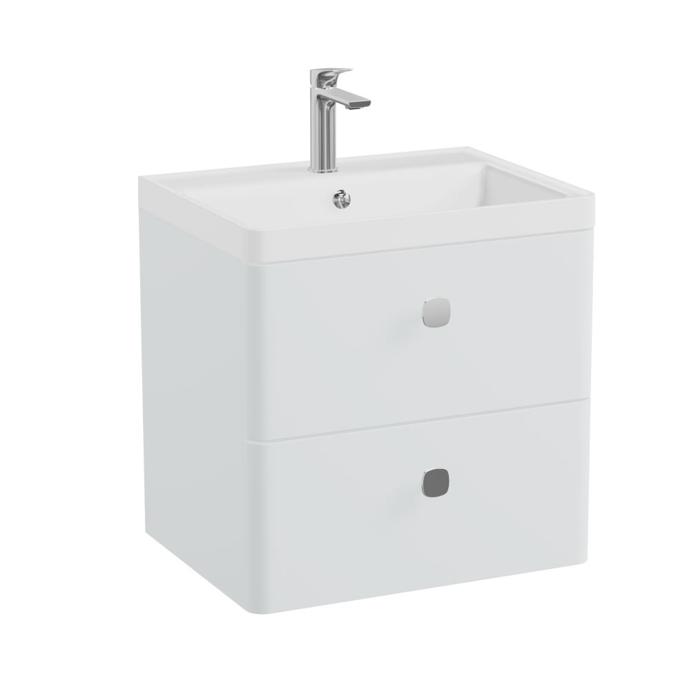 Vado Cameo 600mm Two Drawer Vanity Unit & Arctic White Basin