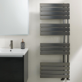 Lifestyle Photo of JTP Cleo Brushed Black Radiator 1400 x 550mm