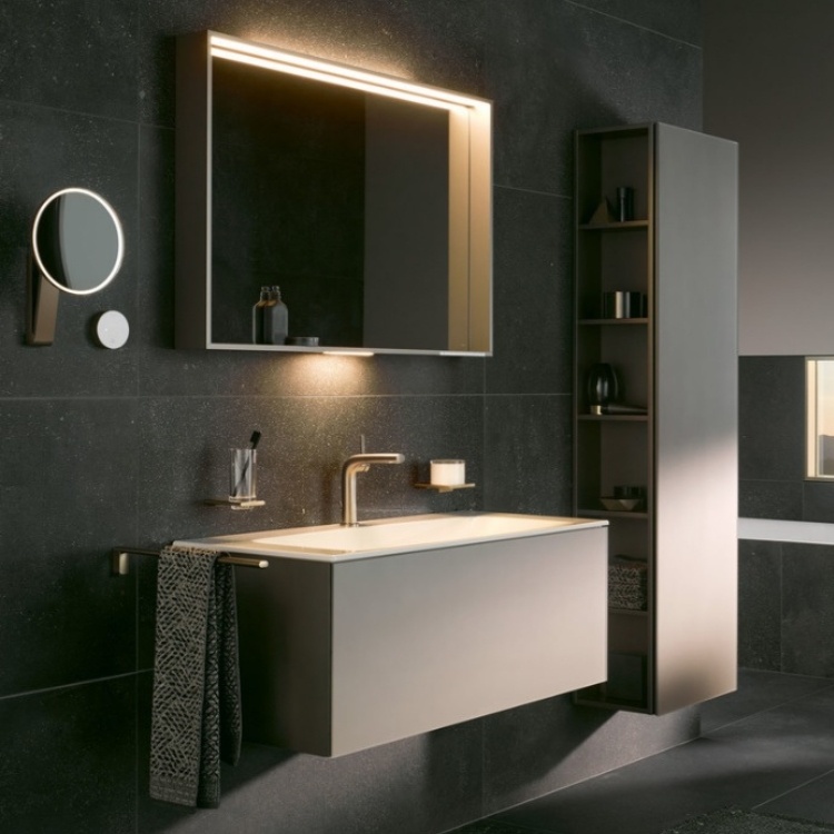 Keuco Round Illuminated Cosmetic Mirror Sanctuary Bathrooms