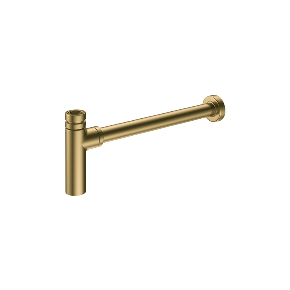 Photo of Britton Bathrooms Hoxton Brushed Brass Bottle Trap Cutout