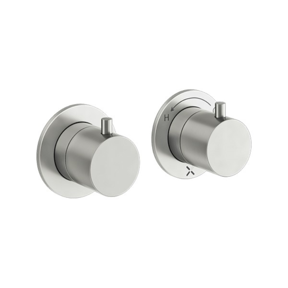 Crosswater Module Nickel Two Handle Shower Valve | Sanctuary