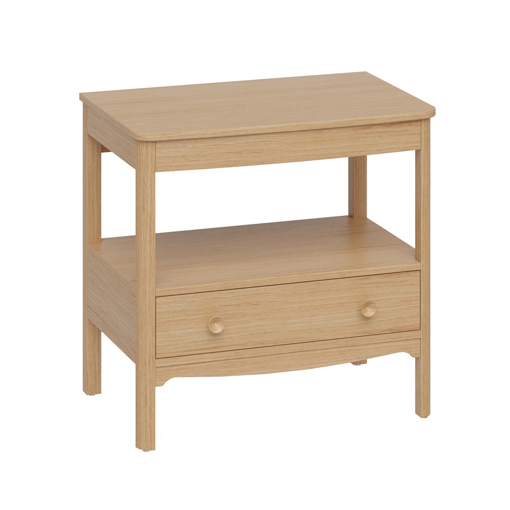 Product cut out Image of Burlington Guild 850 Light Oak Furniture Unit and Light Oak Worktop GU8500DLOK_FS GU850TLOK