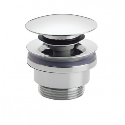 Product Cut out image of the Crosswater MPRO Universal Chrome Basin Click-Clack Waste