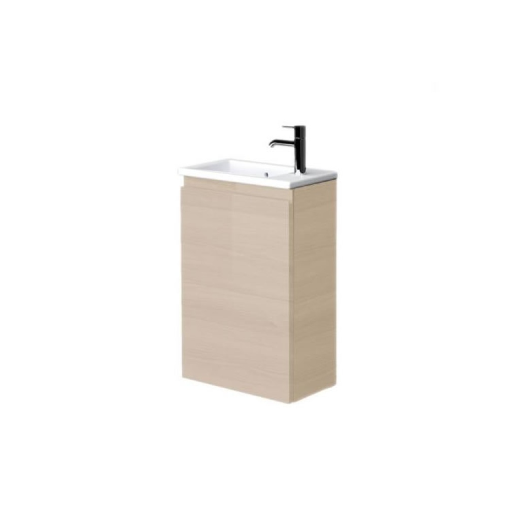Rak Joy 410mm Oak Cloakroom Unit & Basin - Image 1