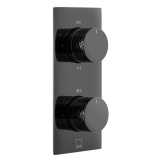 Cutout image of Vado Omika Noir Twin Outlet Thermostatic Shower Valve