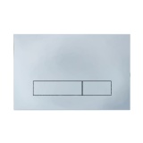 Imex Chrome ABS Square Button Dual Flush Plate Cut out