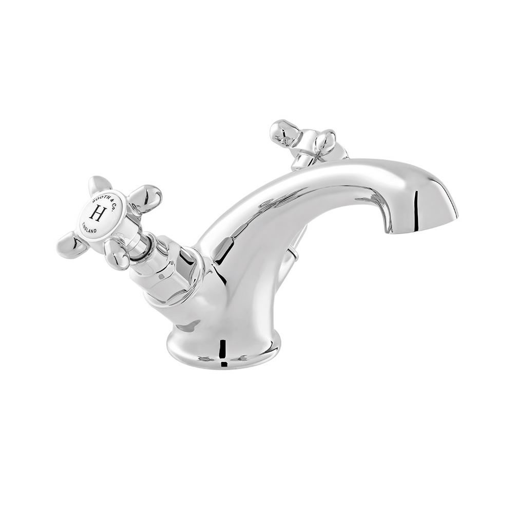 Booth & Co. Axbridge Cross Chrome Mono Basin Mixer