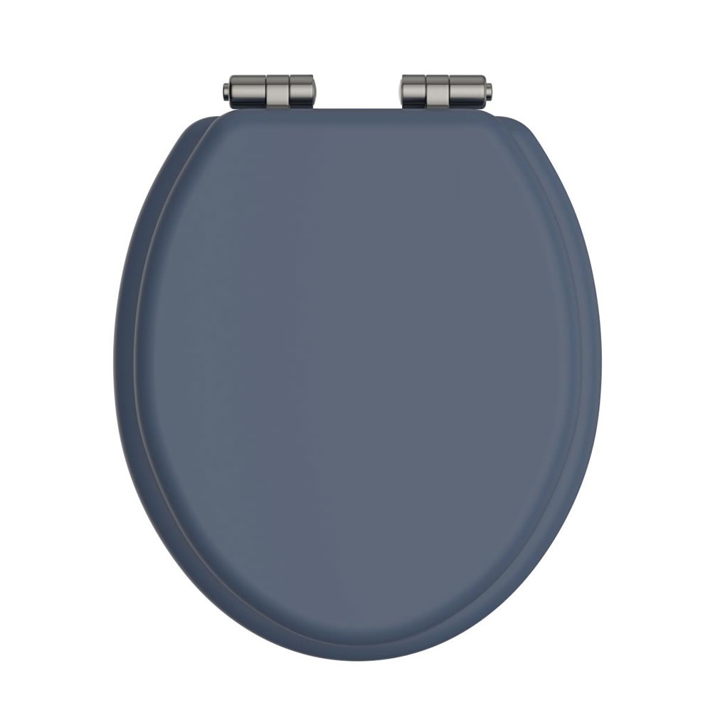 Heritage Chantilly Soft Close WC Seat With Brushed Nickel Hinges