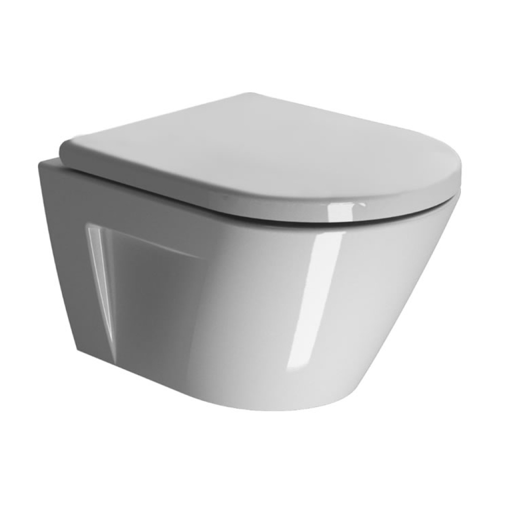 GSI Norm 50 Rimless Wall Hung Toilet & Soft Close Seat