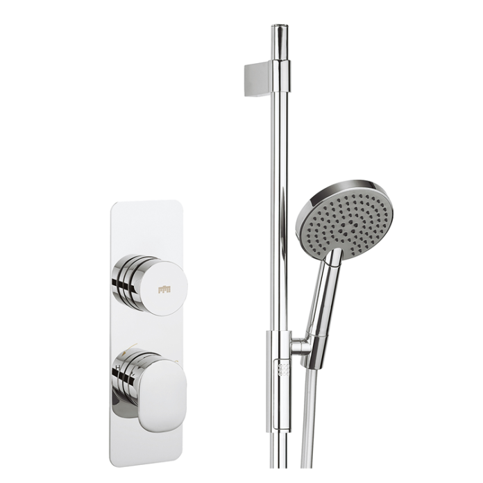 Crosswater Dial Valve 1 Control With Pier Trim Shower Head