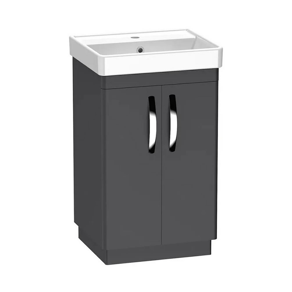 Tavistock Compass 500mm Matt Storm Grey Freestanding Unit & Basin