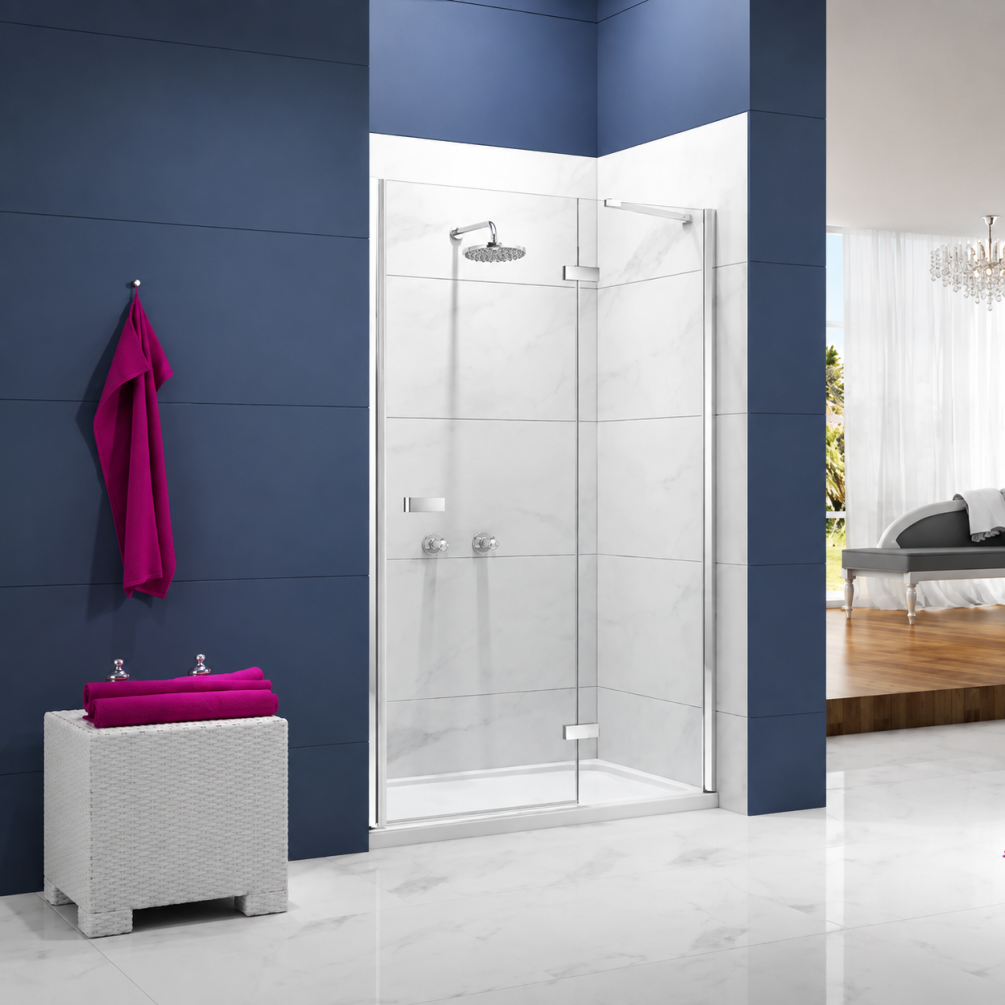 Cut out image of the Merlyn Ionic Essence Frameless 1100mm Hinged Shower Door